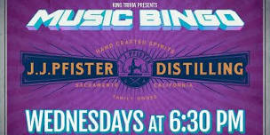 MUSIC BINGO every WEDNESDAY night,