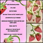 Strawberry paint party at Artisan alleys first Friday!