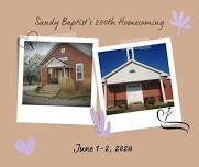 Sandy Baptist Church – 200th Anniversary