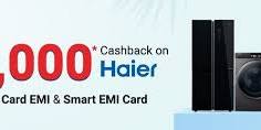 Get 20% Cashback Upto Rs.20000 With Kotak Debit Card Emi And Smart Emi Card at Haier - by Kotak Mahindra Bank