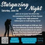 Stargazing Night : Saturday, June 1st, 2024