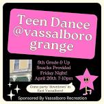 Friday Night! Teen Dance @vassalborogrange