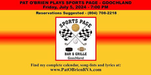 Pat O'Brien Plays Sports Page - Goochland