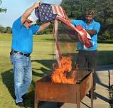 Flag retirement ceremony