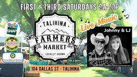 Talihina Farmers Market with Live Music by Johnny & LJ