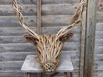 Willow Weaving a Stag Head — Hopewell Studios