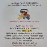 Duncan Falls Philo 2nd Annual Pediatric Cancer Walk