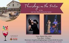 Thursdays on the Patio – w/Angelina Ginglesperger & Kiara Smith Acoustic