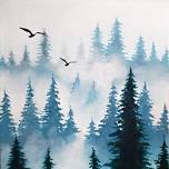 Paint Nite: Foggy Forest Flight