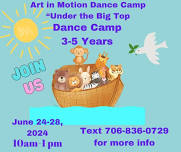 Summer Dance Camp 3-5 years