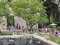 Garden bar happy hour at the Rodin Museum