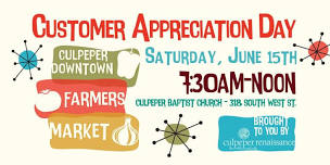 Farmers Market Customer Appreciation Day