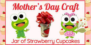 Mother's Day Strawberry Cupcakes Craft at sweetFrog Salisbury