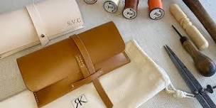 Monogrammed Leather Glasses / Sunglasses Case