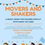 Movers and Shakers – A Music Group for Children Aged 0-7