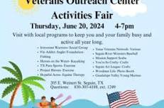 Activities Fair for Veterans and Their Families, June 20th, 4-7pm, Veterans Outreach Center, Seguin