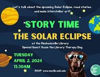 Eclipse Story Time & Craft with Special Guest Kasey the Library Therapy Dog