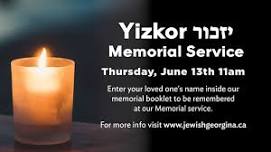 Yizkor Memorial Service