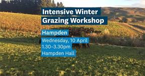 Intensive Winter Grazing (IWG) Workshop — Hampden