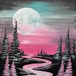 Paint Nite: Moonrise Over The River