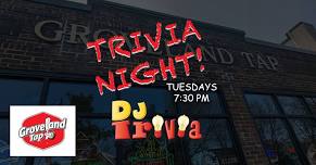 DJ Trivia – Tuesdays at Groveland Tap