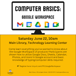 Computer Basics: Google Workspace