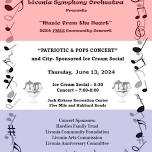 Livonia Symphony Orchestra Patriotic & Pops Ice Cream Social and Concert