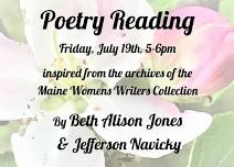 Poetry Reading with Beth Alison Jones and Jefferson Navicky