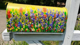 Floral Mailbox Painting with Artist Katharine Woolard DeBoard