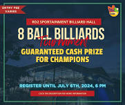 8 BALL BILLIARDS TOURNAMENT BY RD2 SPORTAINMENT BILLIARD HALL