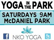 Yoga in the Park at McDaniel Park