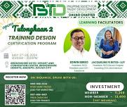 TRAINING DESIGN CERTIFICATION PROGRAM