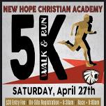 New Hope Christian Academy 5K Walk & Run