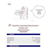 29th Annual Driver Classic Bass Tournament