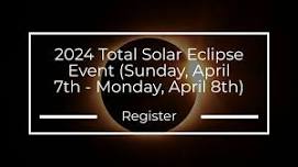 Sunday, April 7th, 2024 | Eclipse Event Ticket | $100.00