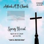 Antioch Missionary Baptist Church Spring revival