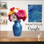 Acrylic Paint Pour Vase & Wall Art Workshop