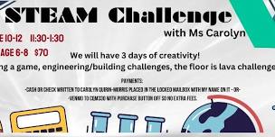 STEAM Challenge with Ms Carolyn