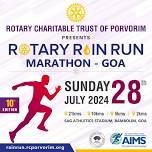 Rotary Rain Run Marathon Goa | 10th Edition