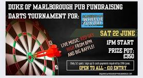 Fundraising Darts Tournament & LIVE MUSIC