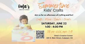 Summertime Kids' Crafts