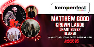 Kempenfest Matthew Good with special guests Crown Lands, Bleeker, and Grant Boyer