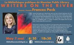 Writers on the River - Frances Peck in Moncton