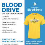 Blood Drive at the Outlets at Lake Elsinore