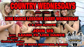 COUNTRY WEDNESDAYS - LEARN TO LINE DANCE 6PM - 11PM