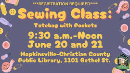 Sewing Class: Totebag with Pockets