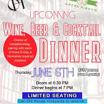 June Wine, Beer & Cocktail Dinner!