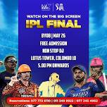 IPL Final Screening at Vibe Restaurant, Pub & Grill