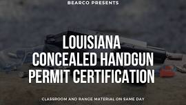 Louisiana Concealed Handgun Permit Certification