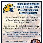 BRHS Project Graduation Benefit Breakfast